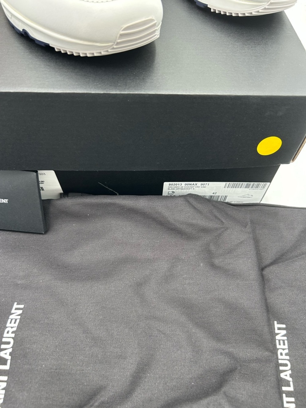 Men's Saint Laurent bump color block suede/leather sneakers size 42/9 US - Picture 4 of 12